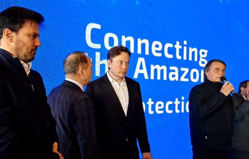 Presidente Bolsonaro se encontra com empresário Elon Musk em São Paulo
