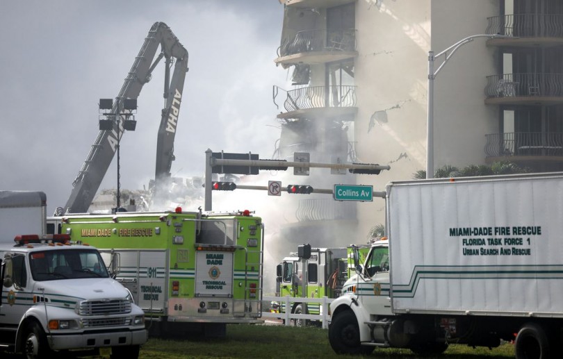 Equipes resgatam mais oito corpos em desabamento na Flórida