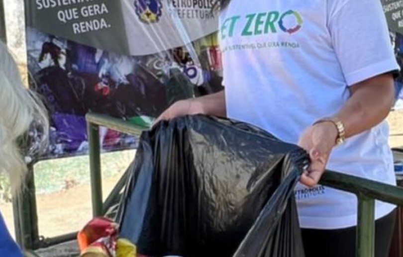 Mais de 34 mil unidades de materiais recicláveis foram recolhidos através do programa de Coleta Seletiva PET Zero