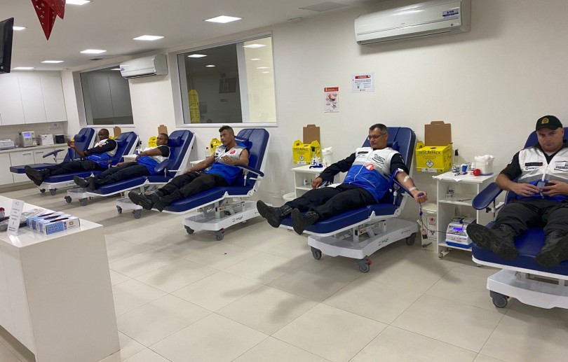 Segurança Presente de Petrópolis mobiliza equipe para doação de sangue