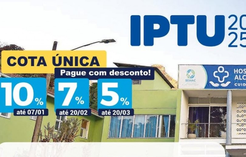 Prefeitura de Petrópolis prorroga prazo para pagamento do IPTU 2025 até 31 de janeiro