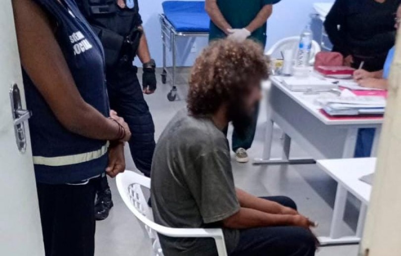 Guarda Civil detém homem com transtorno psiquiátrico por danos a veículos no Centro