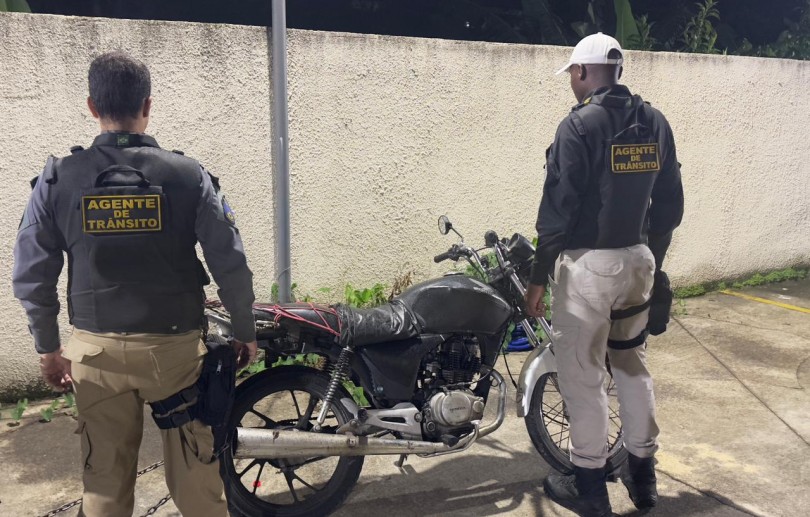 CPTrans apreende motocicleta adulterada em Corrêas