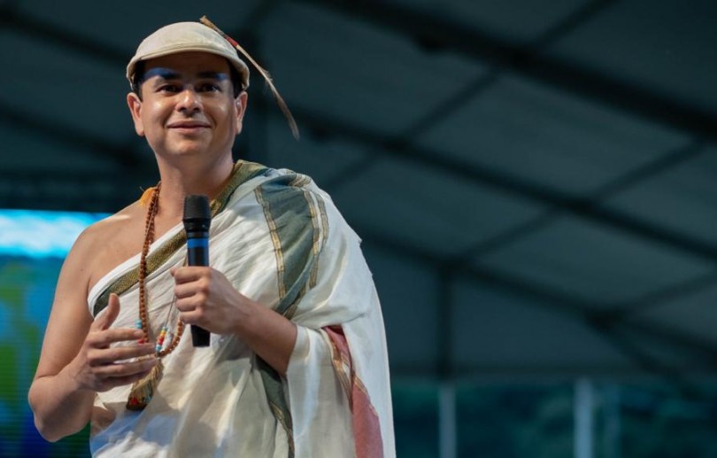 Embaixada da Índia recebe Acharya de Vedanta Jonas Masetti para imersão sobre máscaras sociais