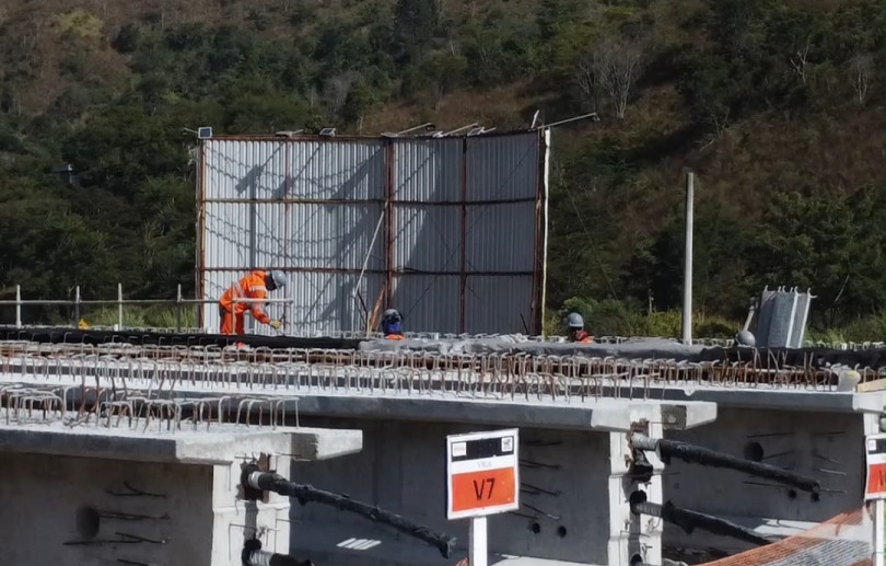 Elovias conclui concretagem das vigas e avança na construção da nova Ponte do Arranha-Céu