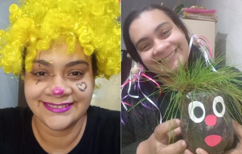 Dia do Professor: educadora se reinventa para lecionar utilizando fantasias para estimular os alunos