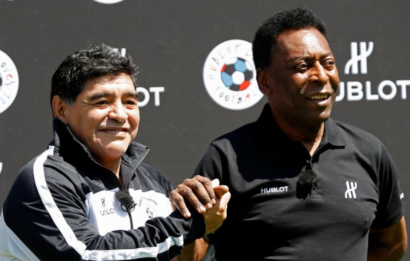 Pelé comemora homenagem a Maradona na Copa América